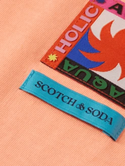 Scotch & Soda Two Colour Sprayed T-Shirt -Scotch & Soda Hires PNG 24169207 DTL6