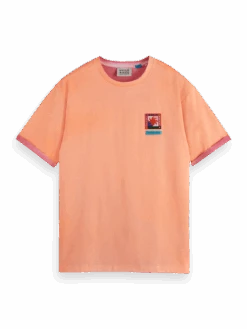 Scotch & Soda Two Colour Sprayed T-Shirt