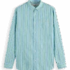 Scotch & Soda Dobby Striped Button Down Shirt -Scotch & Soda Hires PNG 24169287 DTL1