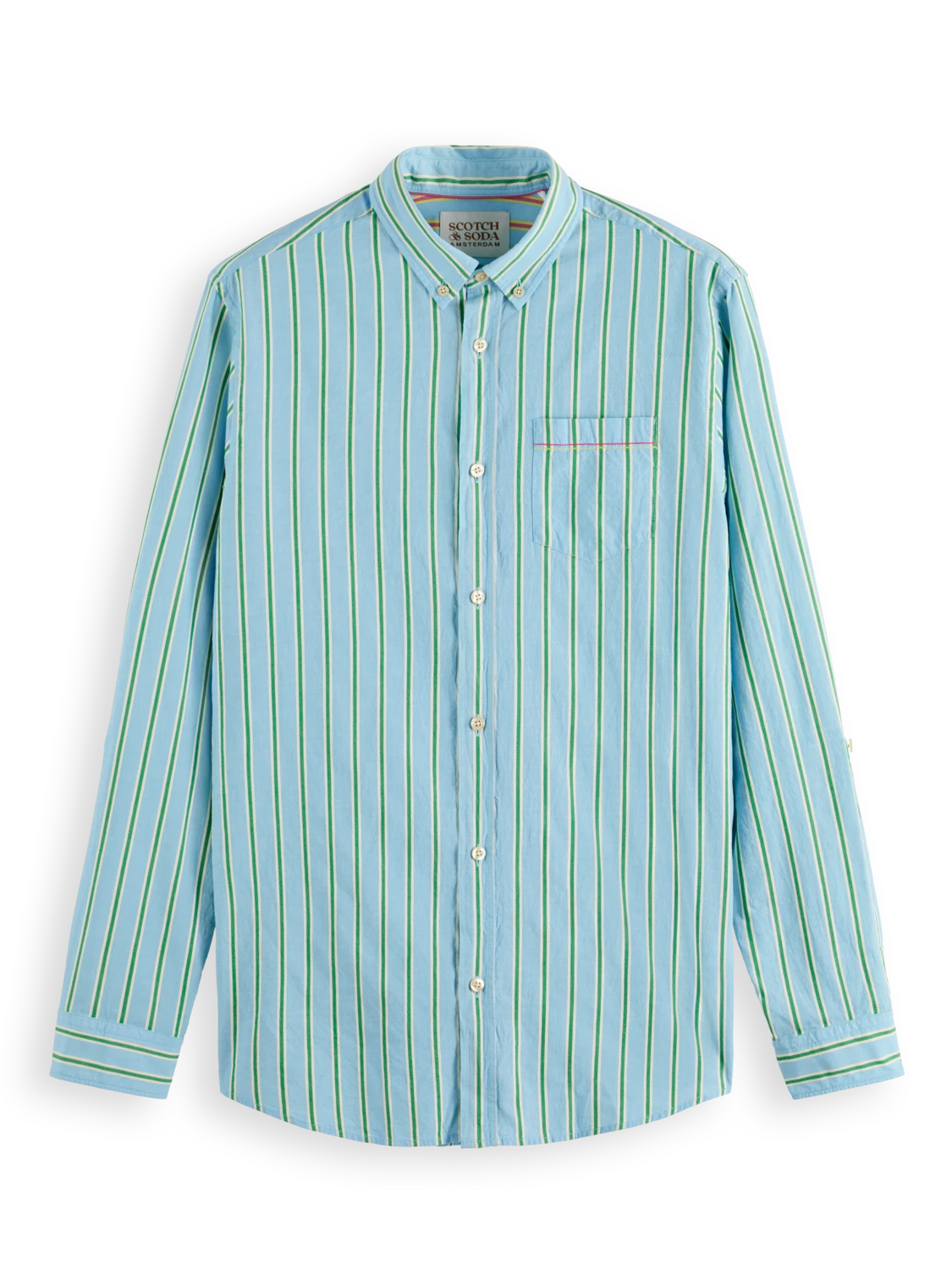 Scotch & Soda Dobby Striped Button Down Shirt 3 Scotch & Soda Dobby Striped Button Down Shirt
