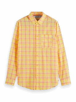 Scotch & Soda Neon Check Shirt