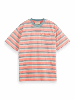Scotch & Soda Yarn Dye Stripe Pocket T-Shirt