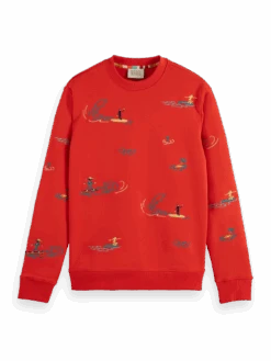 Scotch & Soda Surf Embroidered Sweatshirt