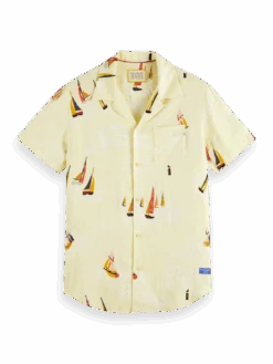 Scotch & Soda Canal Boats Printed Shirt