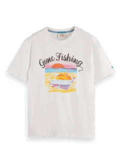 Scotch & Soda Gone Fishing Printed T-Shirt