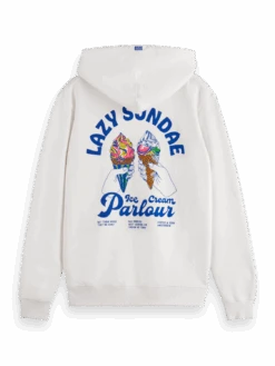 Scotch & Soda Front And Back Artwork Hoodie