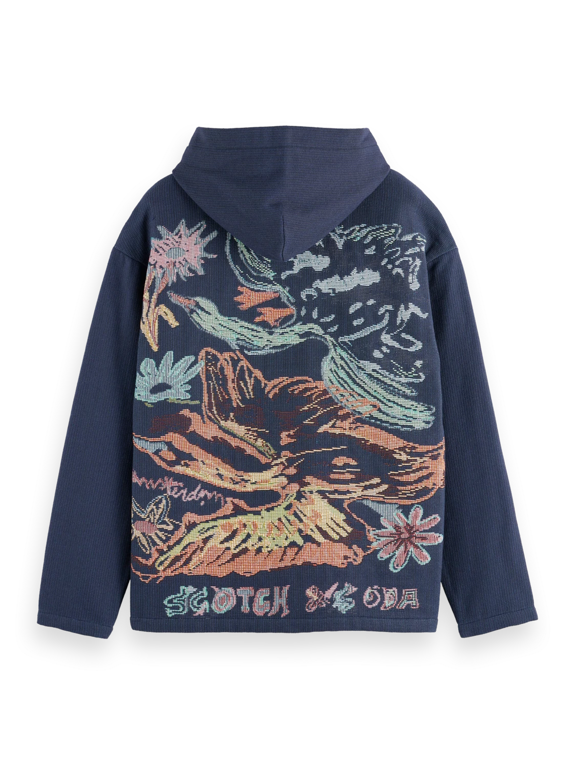 Scotch & Soda Swan Jacquard Hoodie 4 Scotch & Soda Swan Jacquard Hoodie - Image 2