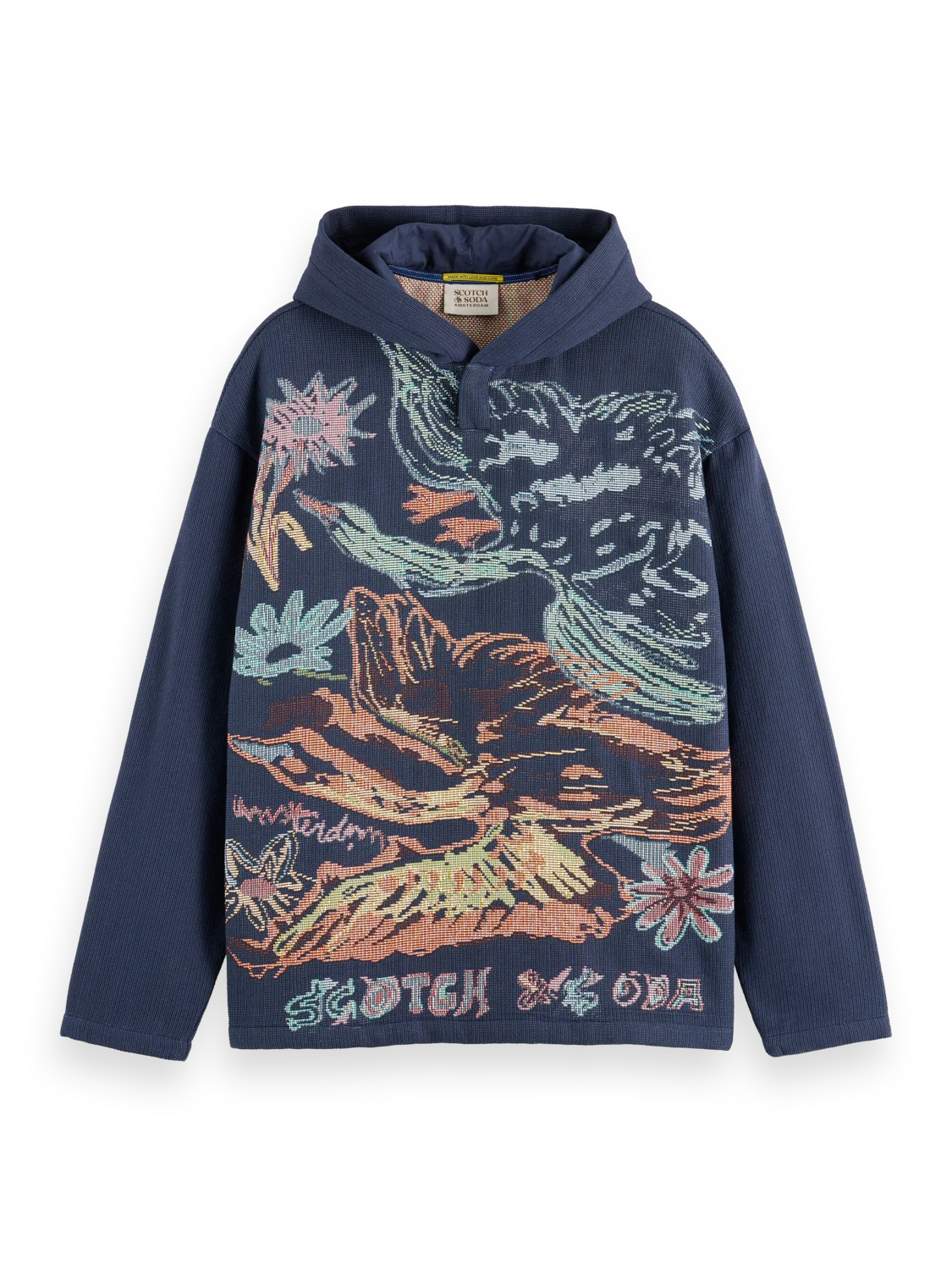 Scotch & Soda Swan Jacquard Hoodie 3 Scotch & Soda Swan Jacquard Hoodie