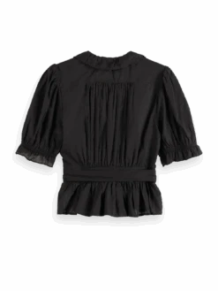 Scotch & Soda Ruffle Wrap Top -Scotch & Soda Hires PNG 24170577 BCK