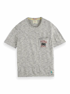 Scotch & Soda Embroidered Knit T-Shirt