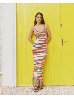 Scotch & Soda Multicoloured Intarsia Knitted Dress