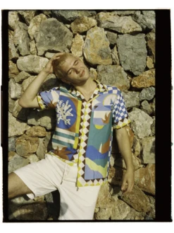 Scotch & Soda Collage Panel Printed Shirt